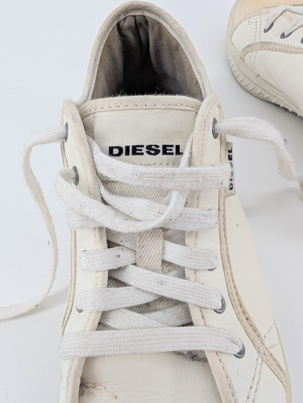 Vintage Diesel Leather Rodby Sneakers Size 8 - Picture 9 of 11